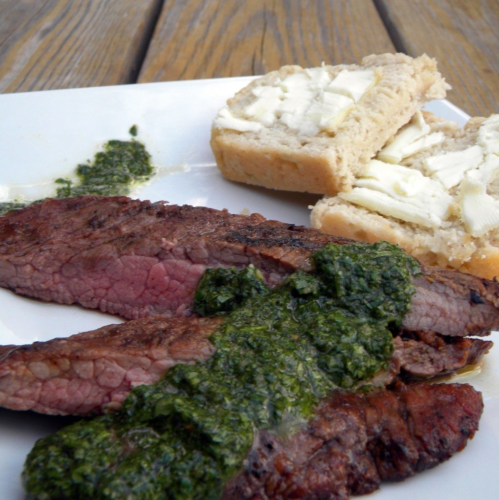 Grilled Steak with Chimichurri - Books n' Cooks - Come check out all of our favorite incredibly delicious Father's Day recipes this month. You're sure to find a recipe that's just right for that special father, dad, or father-figure in your life.