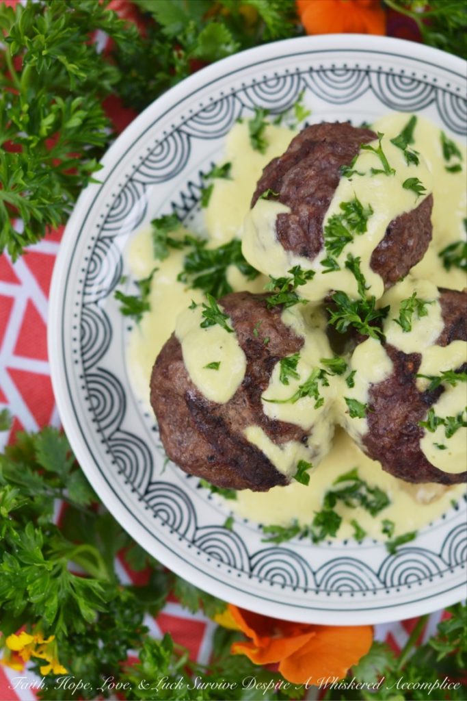 Grilled Stuffed Meatballs with Pineapple Sauce - Faith, Hope, Love, & Luck - Come check out all of our favorite incredibly delicious Father's Day recipes this month. You're sure to find a recipe that's just right for that special father, dad, or father-figure in your life.