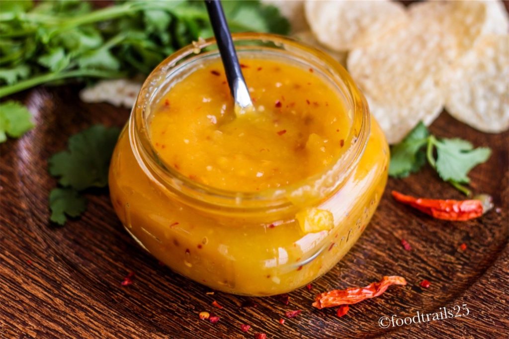 Mango Chilli Sauce - Food-Trails - Welcome to Friday! Friday! Friday! Favorites! Each Friday we'll be sharing our favorite recipes of the week from other fabulous food bloggers, so make sure to visit and see what tasty over-the-top dishes we're most excited about.