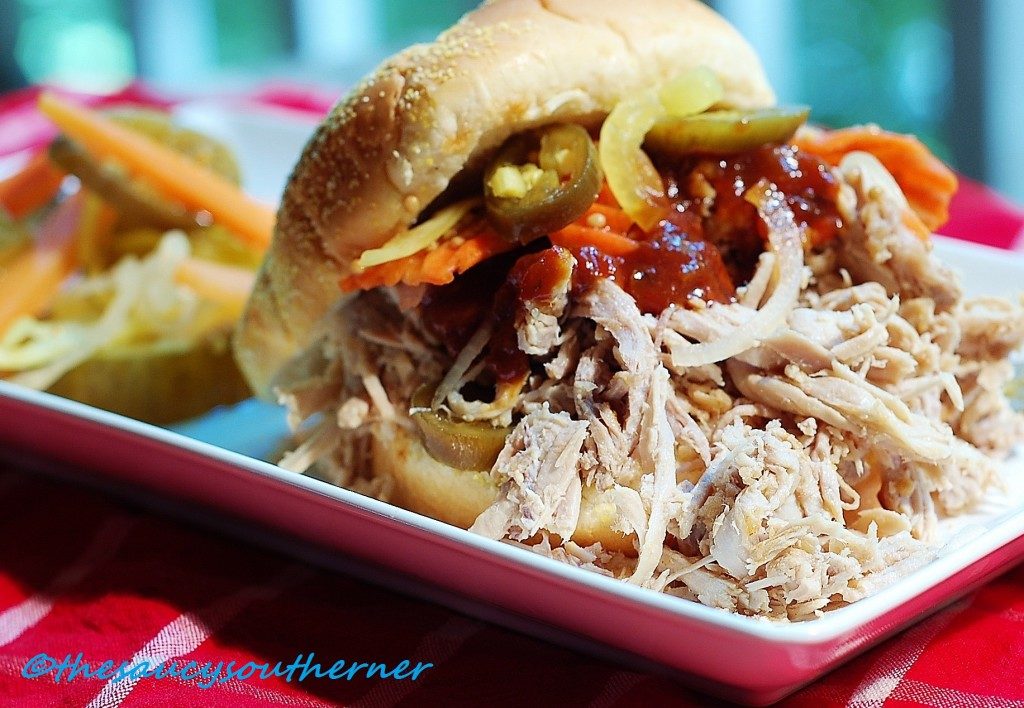 Slow-Cooker Carolina-Style Pulled Pork - The Saucy Southerner - Come check out all of our favorite incredibly delicious Father's Day recipes this month. You're sure to find a recipe that's just right for that special father, dad, or father-figure in your life.