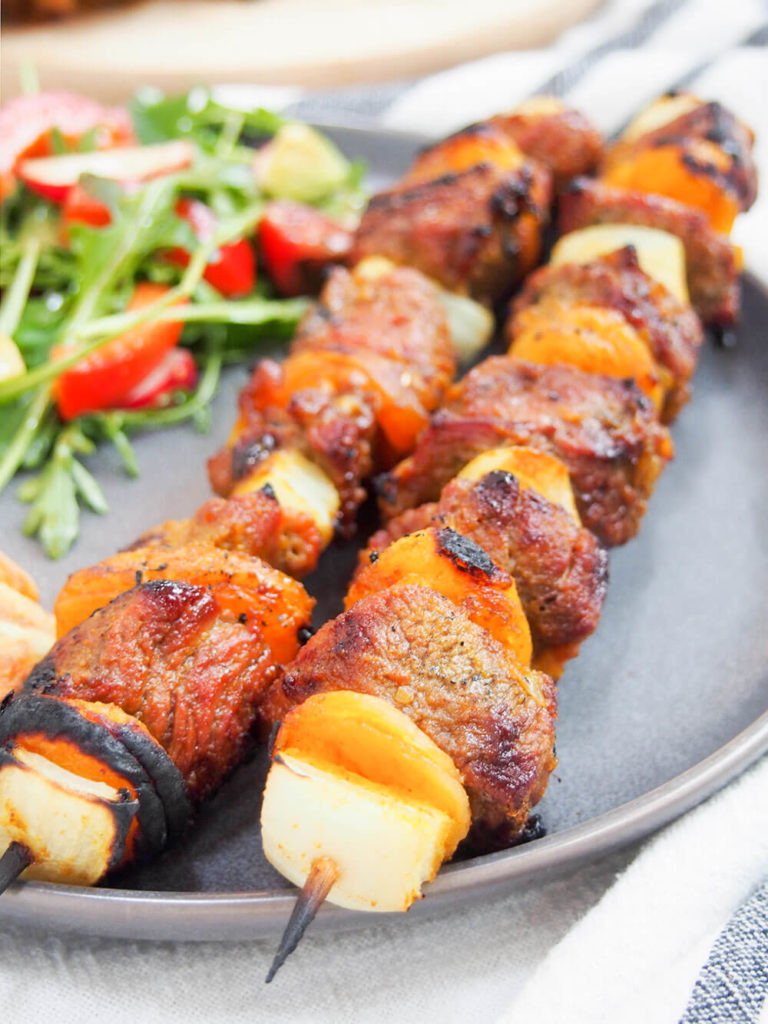 Sosaties (South African Lamb and Apricot Kebabs) - Caroline's Cooking - Welcome to Friday! Friday! Friday! Favorites! Each Friday we'll be sharing our favorite recipes of the week from other fabulous food bloggers, so make sure to visit and see what tasty over-the-top dishes we're most excited about.