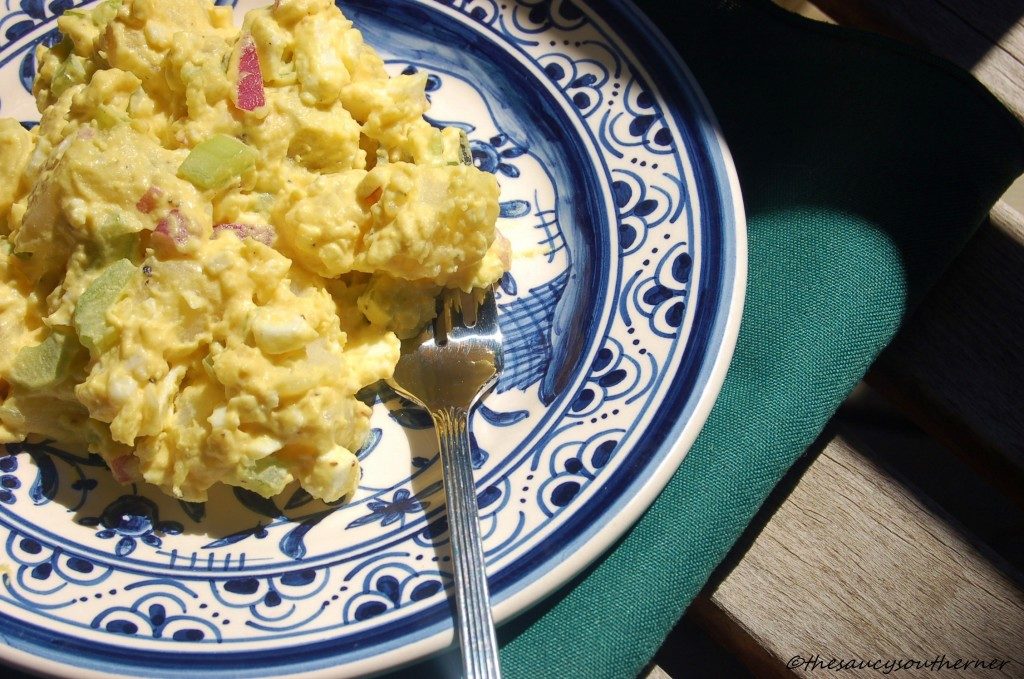 Southern-Styel Mustard Potato Salad - The Saucy Southerner - Come check out all of our favorite incredibly delicious Father's Day recipes this month. You're sure to find a recipe that's just right for that special father, dad, or father-figure in your life.