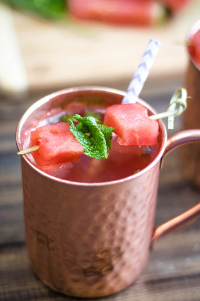 Watermelon Mint Moscow Mule - Sweet Beginnings - Welcome to Friday! Friday! Friday! Favorites! Each Friday we'll be sharing our favorite recipes of the week from other fabulous food bloggers, so make sure to visit and see what tasty over-the-top dishes we're most excited about.