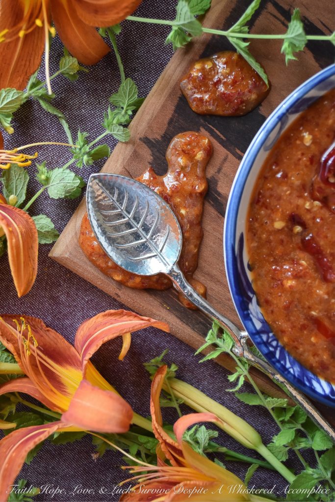 Sweet & Spicy Red Chili Garlic Sauce - This sweet and spicy homemade condiment, made with red chili peppers and a healthy amount of garlic, can be used to make just about any food more flavorful. It's really up to you how to use this sauce. You can use it to baste grilled seafood, marinate steak, or even to enhance the flavor of your favorite salad dressing or dip.