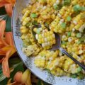 Smoky Ground Cumin & Paprika Corn Salad - Ground cumin and paprika add a lovely smoky flavor to this healthy corn salad. I can practically guarantee that this is one vegetable side dish your entire family will look forward to this summer. So, make sure to buy lots of corn the next time you're at your local grocery store or farmer's market.