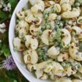Green Pea & Herb Macaroni Salad - This herb-packed macaroni salad uses frozen sweet baby peas for extra nutrition and taste. I just love it when a pasta salad utilizes vegetables, not only for flavor but also as an added health benefit, don't you? Serving this side salad is definitely a great way to get your kids to eat their veggies.