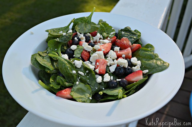Red, White & Blue Salad - Kate's Recipe Box - July 2019 Recipe Round-Up - The Fourth of July is always an excellent day to fire up the grill and invite over some friends and family to observe the national holiday. This month we're sharing all of our favorite summer recipes to help you plan your picnic, cookout, or barbecue, including a few red, white, and blue patriotic ones, which are just perfect for celebrating July 4th.