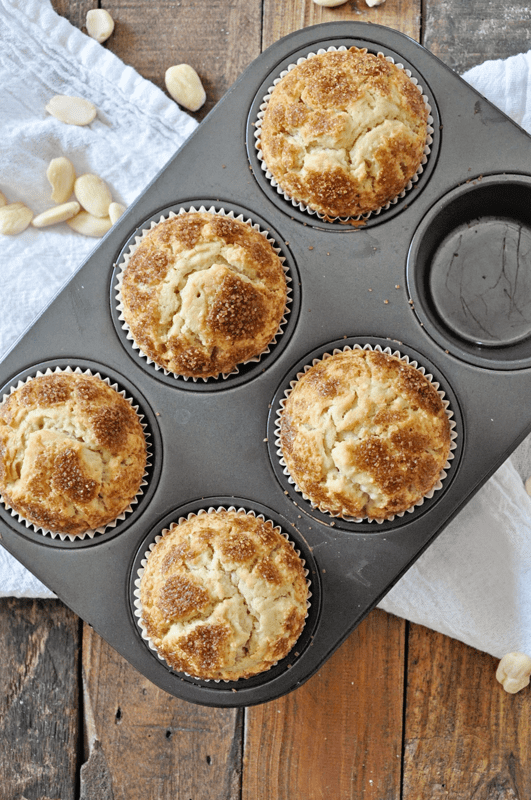 Spanish Almond Muffins with Caramelized Sugar - Spain on a Fork - Welcome to Friday! Friday! Friday! Favorites! Each Friday we'll be sharing our favorite recipes of the week from other fabulous food bloggers, so make sure to visit and see what tasty over-the-top dishes we're most excited about.