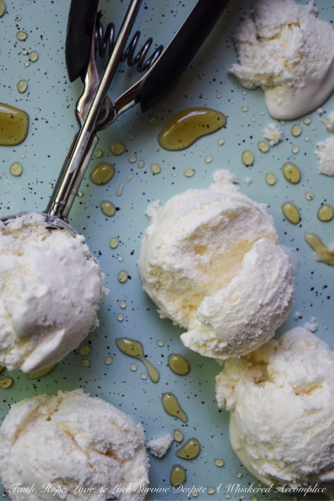 Delicately Sweet Honey & Lemon Ice Cream - Not all desserts have to be overly sweet. Occasionally, it's nice to enjoy a dessert with a nice, light, subtly sweet flavor instead. This ice cream is the perfect example. The lemon zest and juice in this frozen dessert, help give it just the right amount of tanginess to balance out the unique sweetness from the honey that it also contains. You'll definitely fall in love with this delicately sweet homemade ice cream.