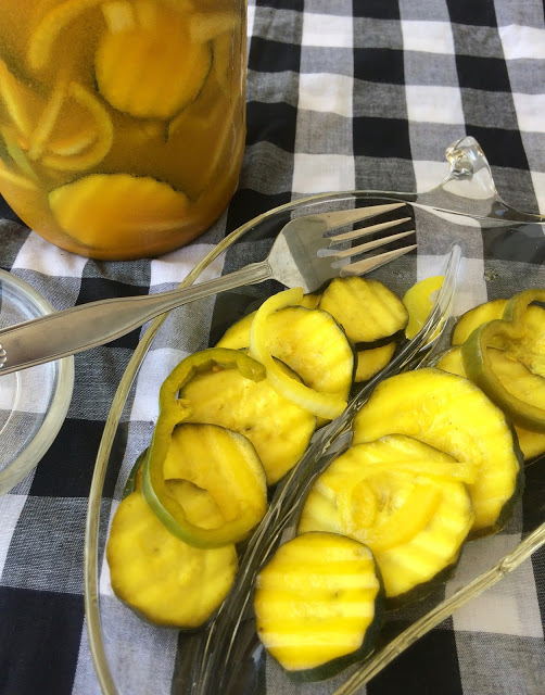 Bread and Butter Refrigerator Zucchini Pickles - Savory Moments - Summer will be over before you know it. So, while the weather is still hot, get out and enjoy it as much as you can. We're helping you by sharing all our favorite picnic and cookout recipes. Hopefully, they'll inspire you to spend time with friends in the sun and enjoy the warm summer weather while it lasts.