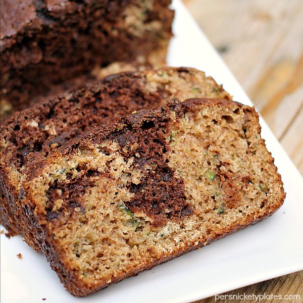 Chocolate Marble Zucchini Bread - Juggling Act Mama/Persnickety Plates - Welcome to Friday! Friday! Friday! Favorites! Each Friday we'll be sharing our favorite recipes of the week from other fabulous food bloggers, so make sure to visit and see what tasty over-the-top dishes we're most excited about.