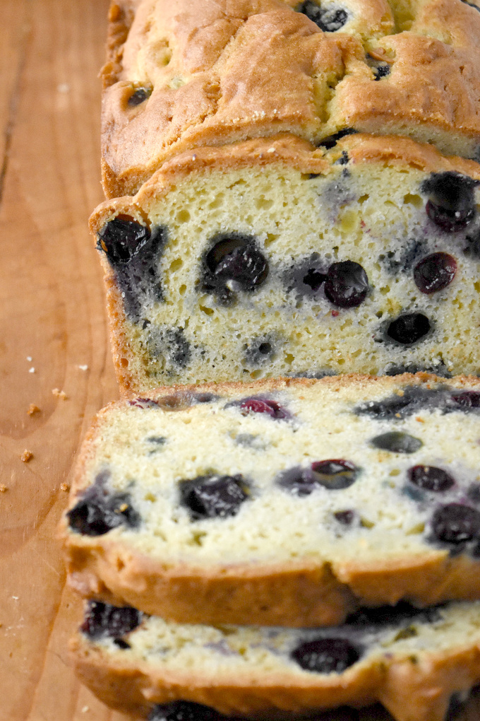 Easy Blueberry Bread - A Kitchen Hoor's Adventures - Welcome to Friday! Friday! Friday! Favorites! Each Friday we'll be sharing our favorite recipes of the week from other fabulous food bloggers, so make sure to visit and see what tasty over-the-top dishes we're most excited about.