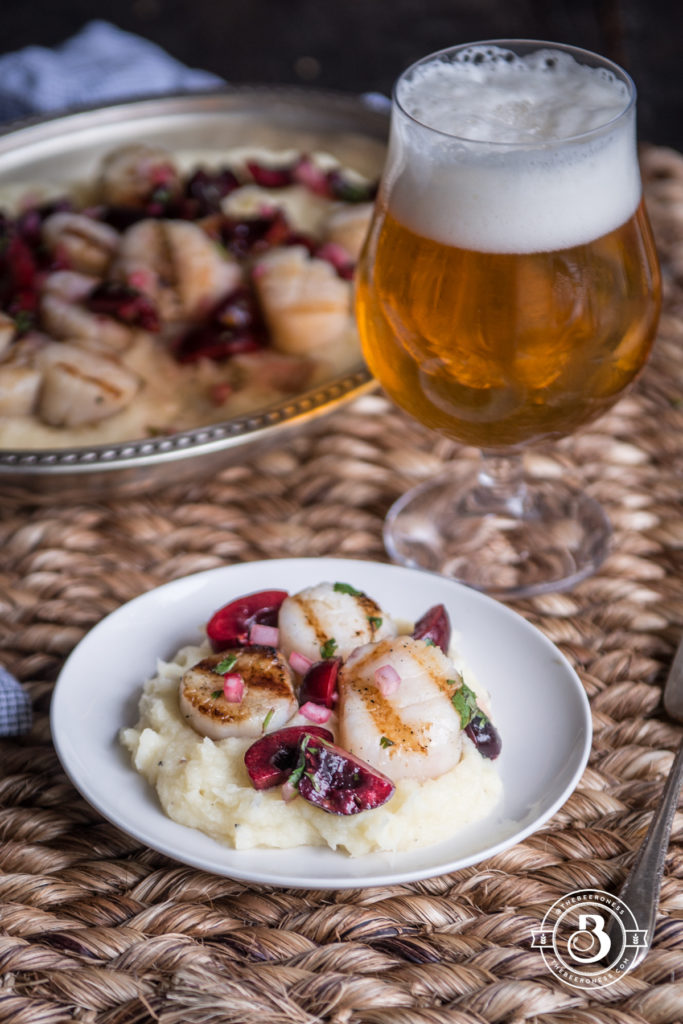 Grilled Beer Butter Scallops with Cherry Salsa - The Beeroness - Welcome to Friday! Friday! Friday! Favorites! Each Friday we'll be sharing our favorite recipes of the week from other fabulous food bloggers, so make sure to visit and see what tasty over-the-top dishes we're most excited about.