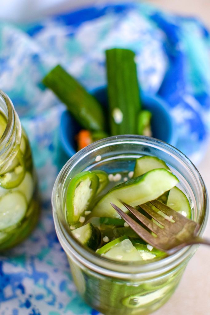 Spicy Quick Pickles - The Beard and The Baker - Welcome to Friday! Friday! Friday! Favorites! Each Friday we'll be sharing our favorite recipes of the week from other fabulous food bloggers, so make sure to visit and see what tasty over-the-top dishes we're most excited about.
