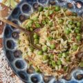 Weeknight Rice Pilaf with Peas & Chives - This delicious side dish is the perfect accompaniment to just about any busy weeknight meal. It takes less than 30 minutes to make, only requires a few minutes of stirring, and can be made using one pot or one pan. And since it also contains frozen peas, it will save you from having to make an additional vegetable side dish.