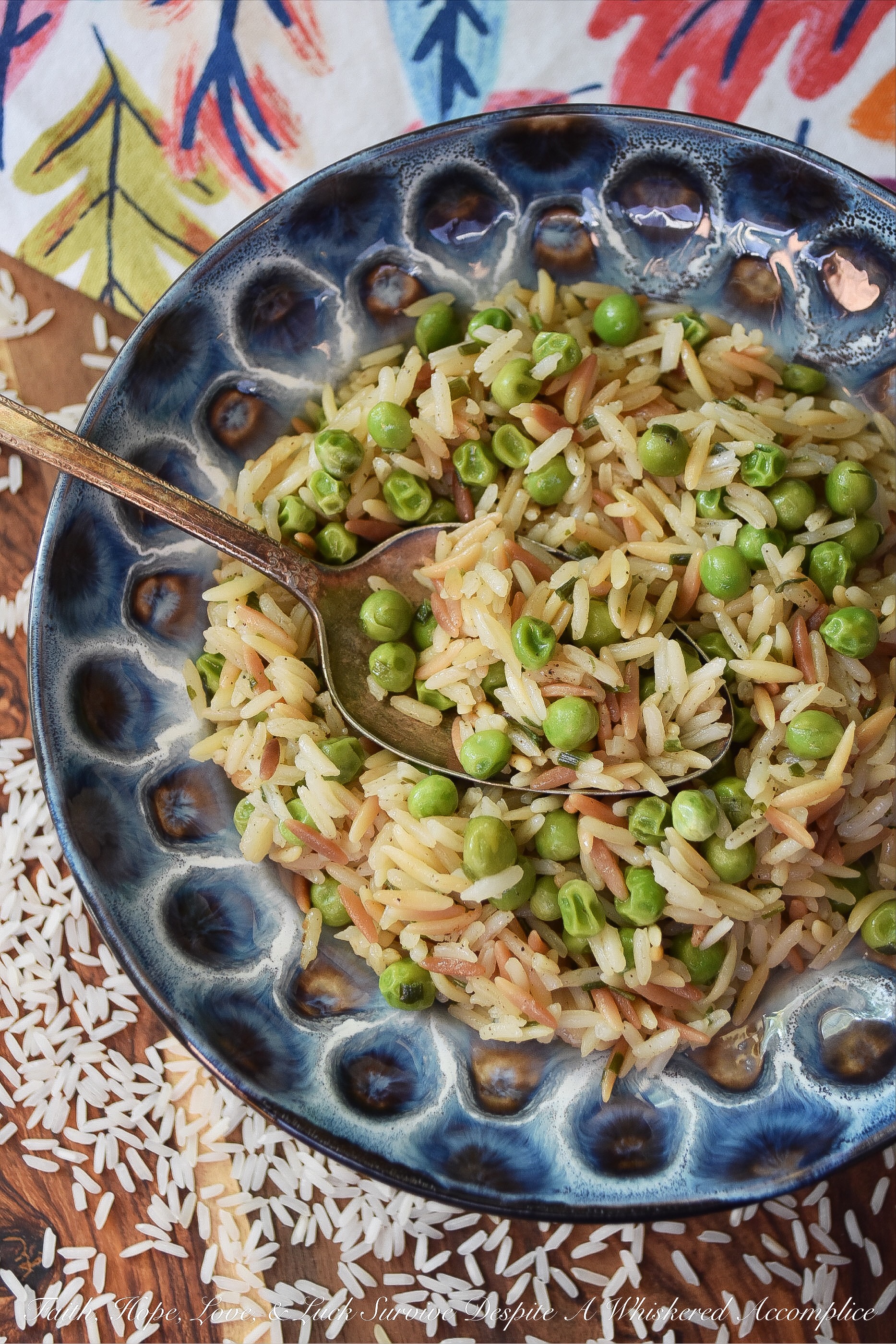 Weeknight Rice Pilaf with Peas & Chives