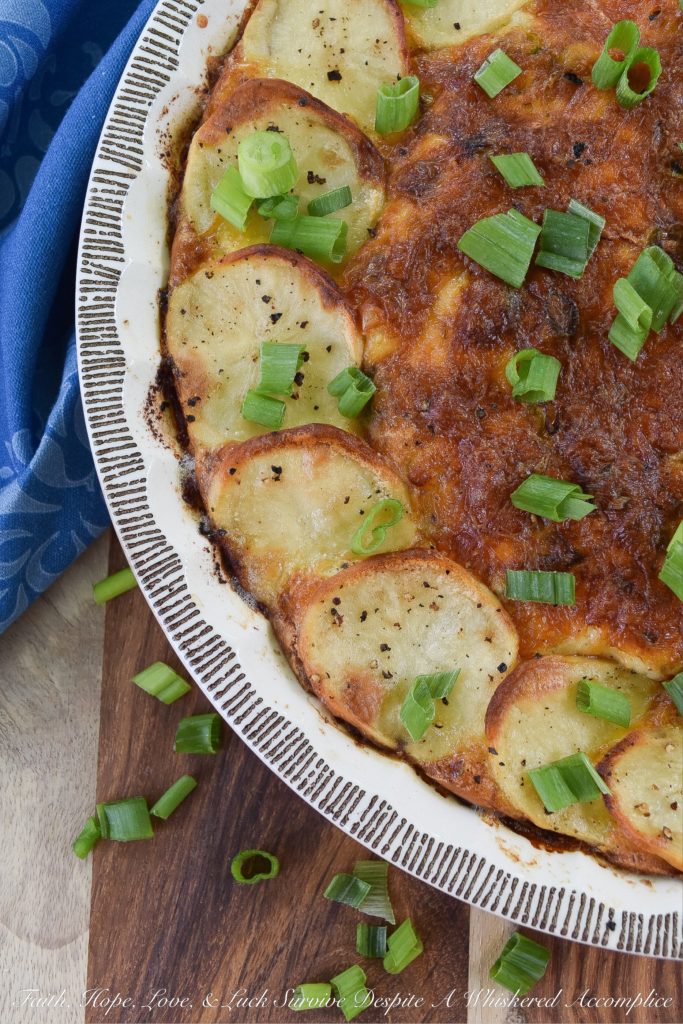 Pepper Jack Quiche with a Potato Crust - Not only is this quiche delicious, but it's also a very affordable meal to serve to a family of four or more. Its flavor comes from the slight spiciness of the pepper jack cheese, and the sliced potatoes, used for the crust, help create a meal that not only tastes great but is also very filling. And, if you're serving more than four people, you can easily serve it alongside your favorite green vegetable or salad to spread the quiche out even further.