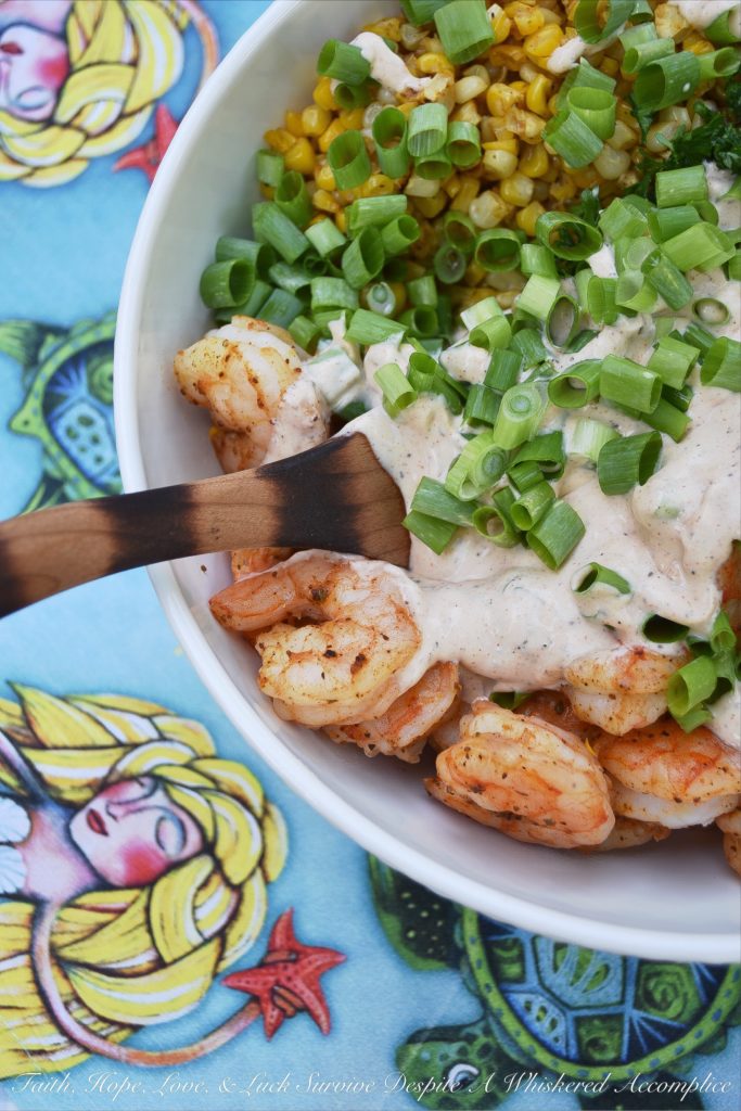 Shrimp & Corn Salad with Chesapeake Seasoning - This summer side salad has it all going on. There's shrimp, roasted corn, and most importantly Chesapeake Seasoning, a homemade less salty version of Old Bay Seasoning. Whether served warm or cold, this is one summer side dish that your friends are going to want to dive right on into.