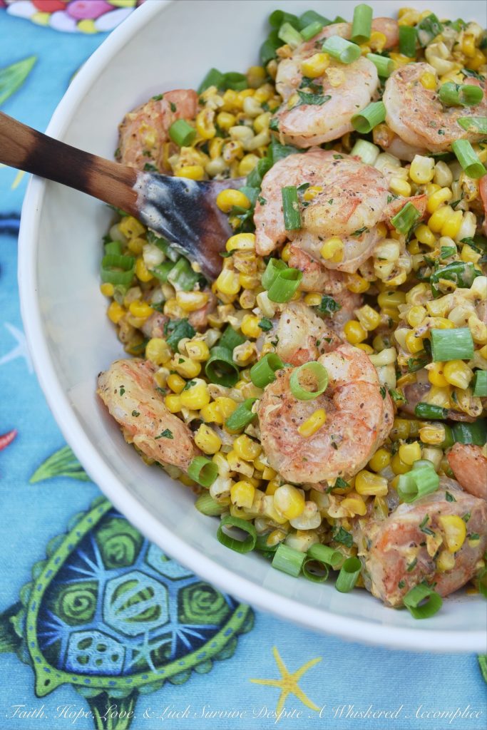 Shrimp & Corn Salad with Chesapeake Seasoning - This summer side salad has it all going on. There's shrimp, roasted corn, and most importantly Chesapeake Seasoning, a homemade less salty version of Old Bay Seasoning. Whether served warm or cold, this is one summer side dish that your friends are going to want to dive right on into.