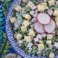 Baby Sweet Pea & Radish Salad with Havarti & Dill - Never have frozen peas and crisp radishes tasted so good. And, as an added over-the-top recipe bonus, this crunchy side salad is perfect for a busy weeknight. If you're looking for a way to eat more veggies, without sacrificing flavor, look no further, this is the recipe for you. P.S. Did I mention that this recipe includes Havarti and dill as well?
