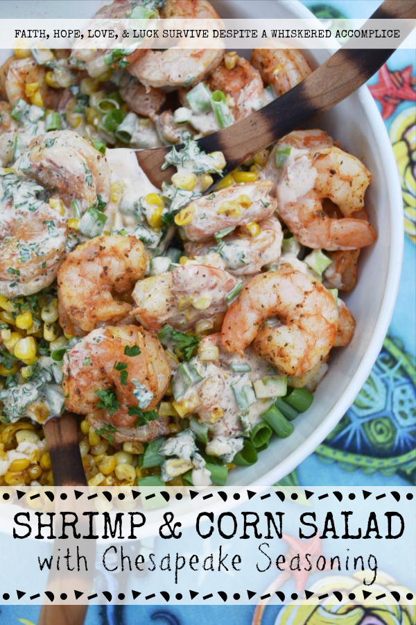 Shrimp & Corn Salad with Chesapeake Seasoning - This summer side salad has it all going on. There's shrimp, roasted corn, and most importantly Chesapeake Seasoning, a homemade less salty version of Old Bay Seasoning. Whether served warm or cold, this is one summer side dish that your friends are going to want to dive right on into.