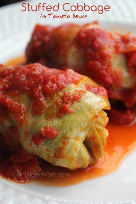 Stuffed Cabbage in Tomato Sauce - Girl Gone Mom - September 2019 Recipe Round-Up - When September arrives and all of the kids go back to school, quick and easy breakfast and weeknight meals are always a brilliant idea. This month, we're sharing some of our favorite time-saving recipes to help you get breakfast and dinner on the table in the least amount of time possible.