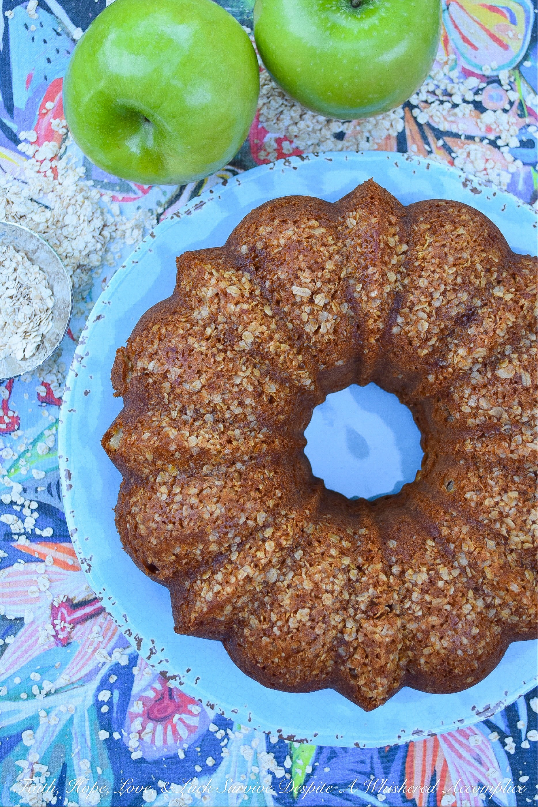 Oatmeal Apple Spice Bundt Cake (Cake Mix)