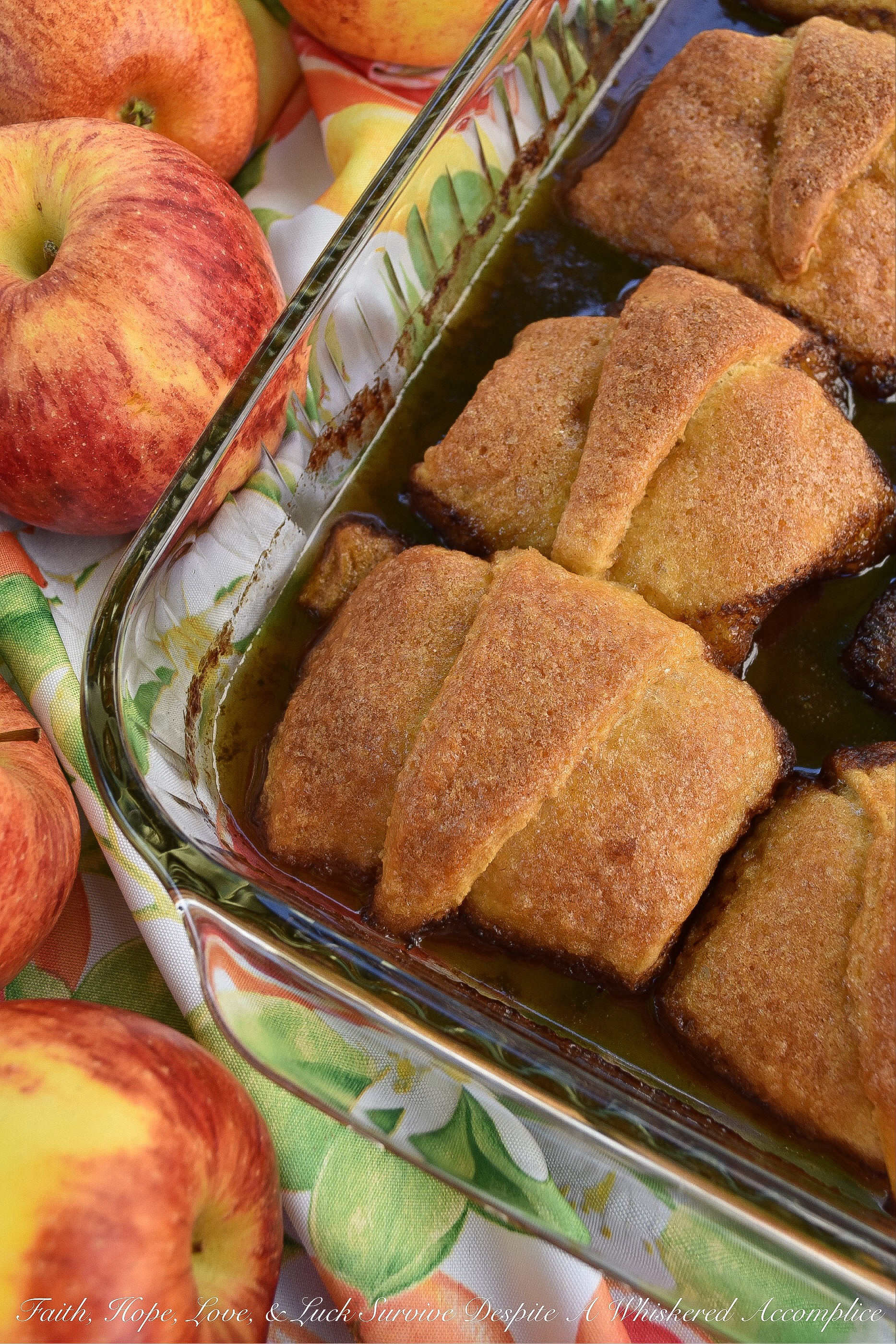 Soda-Glazed Crescent Roll Apple Dumplings