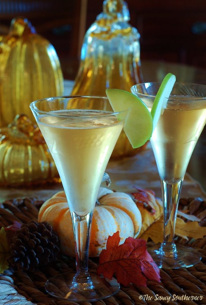 Cinnamon Cider Champagne Cocktail - The Saucy Southerner - October 2019 Recipe Round-Up - Now that it's fall and Halloween's right around the corner, we're all looking for a few cute recipes to celebrate the autumn season with. This month's October recipe round-up is packed with tons of spooky sweet and savory recipes to help you and your little goblins get in the holiday spirit.