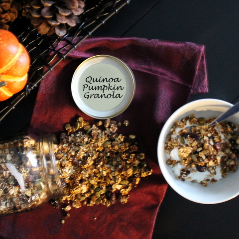 Quinoa Pumpkin Granola - Books n' Cooks - October 2019 Recipe Round-Up - Now that it's fall and Halloween's right around the corner, we're all looking for a few cute recipes to celebrate the autumn season with. This month's October recipe round-up is packed with tons of spooky sweet and savory recipes to help you and your little goblins get in the holiday spirit.
