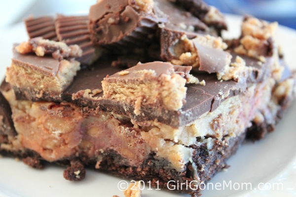 Reese's Cheesecake Brownies - Girl Gone Mom - October 2019 Recipe Round-Up - Now that it's fall and Halloween's right around the corner, we're all looking for a few cute recipes to celebrate the autumn season with. This month's October recipe round-up is packed with tons of spooky sweet and savory recipes to help you and your little goblins get in the holiday spirit.