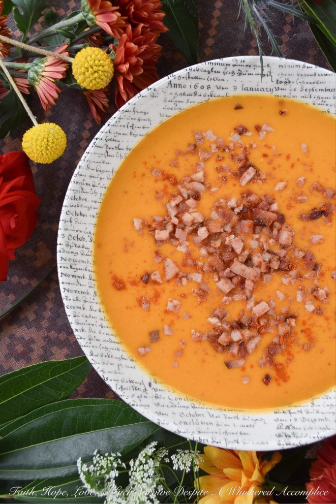Moroccan Carrot & Ham Soup with Coconut Milk - This comforting carrot and ham soup, made using coconut milk, is just what you need when you are feeling under the weather or trying to keep warm on an extremely cold day. Its flavorful Moroccan spices will instantly help to warm you right up.