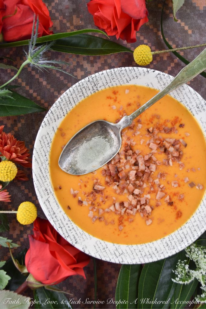 Moroccan Carrot & Ham Soup with Coconut Milk - This comforting carrot and ham soup, made using coconut milk, is just what you need when you are feeling under the weather or trying to keep warm on an extremely cold day. Its flavorful Moroccan spices will instantly help to warm you right up.