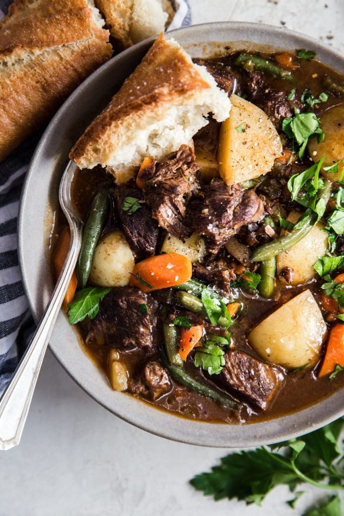 Classic Beef Stew - The Modern Proper - Welcome to Friday! Friday! Friday! Favorites! Each Friday we'll be sharing our favorite recipes of the week from other fabulous food bloggers, so make sure to visit and see what tasty over-the-top dishes we're most excited about.