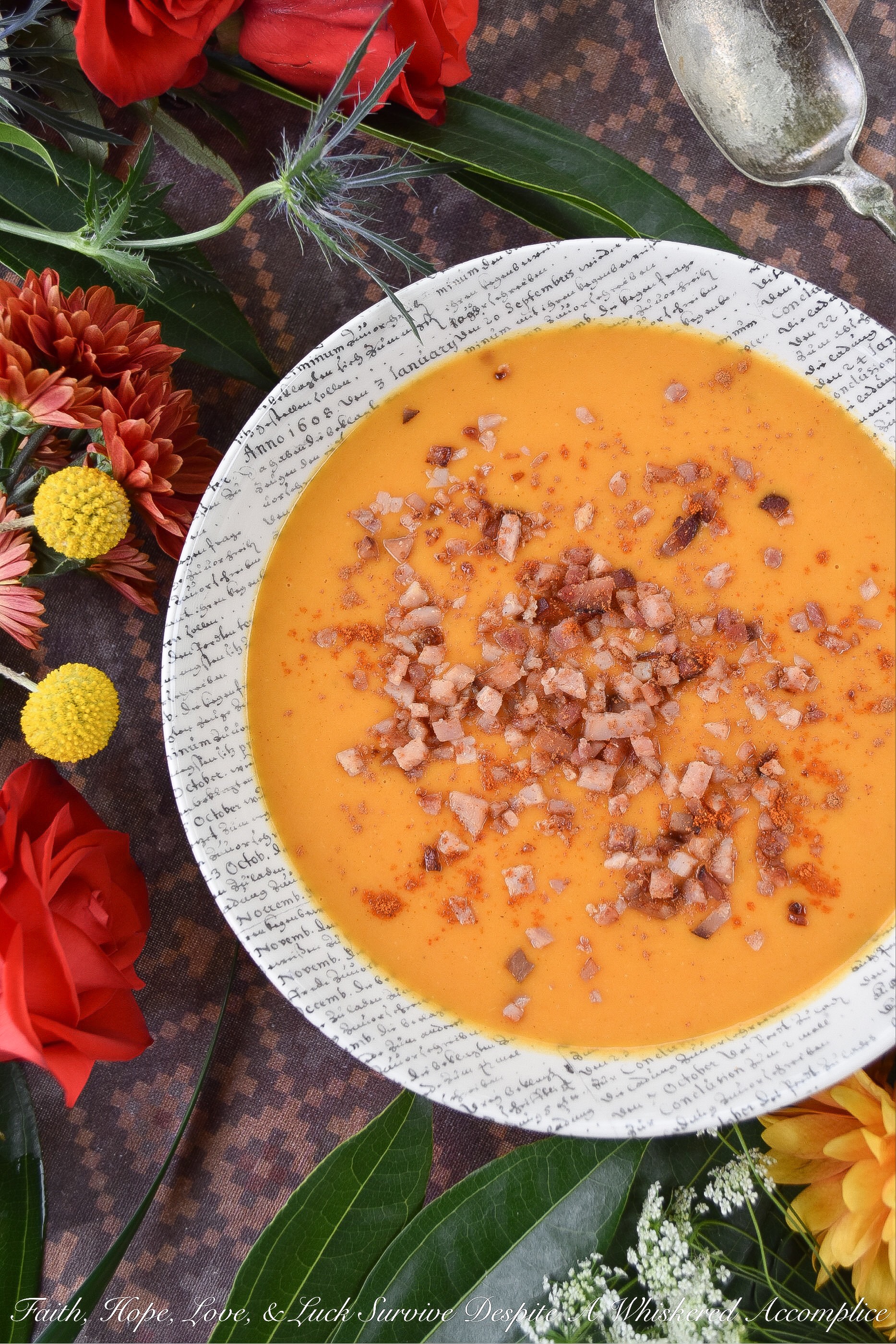 Moroccan Carrot & Ham Soup with Coconut Milk
