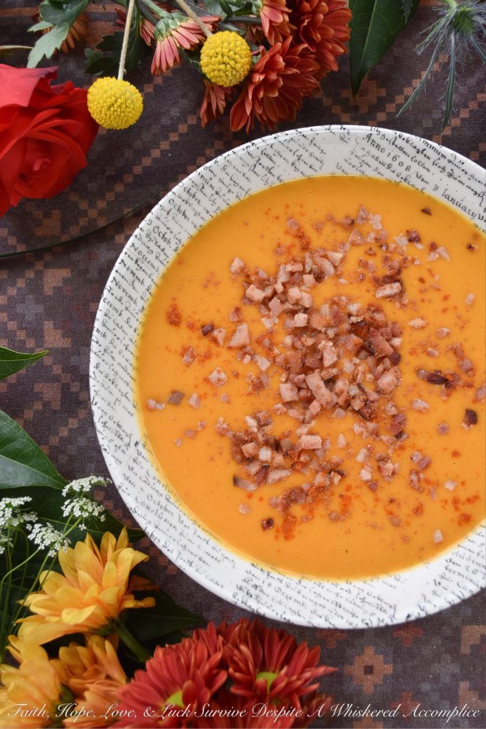 Moroccan Carrot & Ham Soup with Coconut Milk - This comforting carrot and ham soup, made using coconut milk, is just what you need when you are feeling under the weather or trying to keep warm on an extremely cold day. Its flavorful Moroccan spices will instantly help to warm you right up.