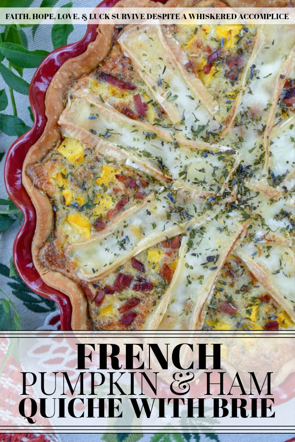 French Pumpkin & Ham Quiche with Brie - Traditional quiche is given a French twist with the addition of Herbes de Provence and creamy brie cheese. And as if that wasn't delicious enough, it's also given a seasonal twist as well with the addition of diced autumn pumpkin. This pumpkin, ham, and brie quiche will definitely make you wish fall could last all year long.