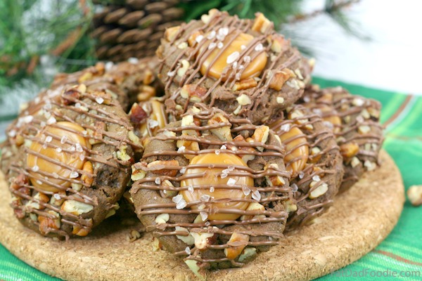 Gingerbread Turtle Cookies from Fat Dad Foodie - Welcome to Friday! Friday! Friday! Favorites! Each Friday we'll be sharing our favorite recipes of the week from other fabulous food bloggers, so make sure to visit and see what tasty over-the-top dishes we're most excited about.