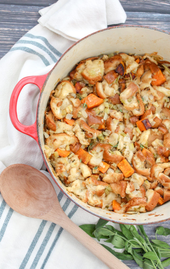 Roasted Sweet Potato Stuffing - Cheese Curd In Paradise - Now that the scent of apples, cinnamon, and pumpkin are in the air, it's time to start thinking about what dishes will grace our Thanksgiving day tables. This November, why not try out a few of our favorite and most-requested holiday dishes? I'm pretty sure we've got a recipe both you and your family will absolutely love.