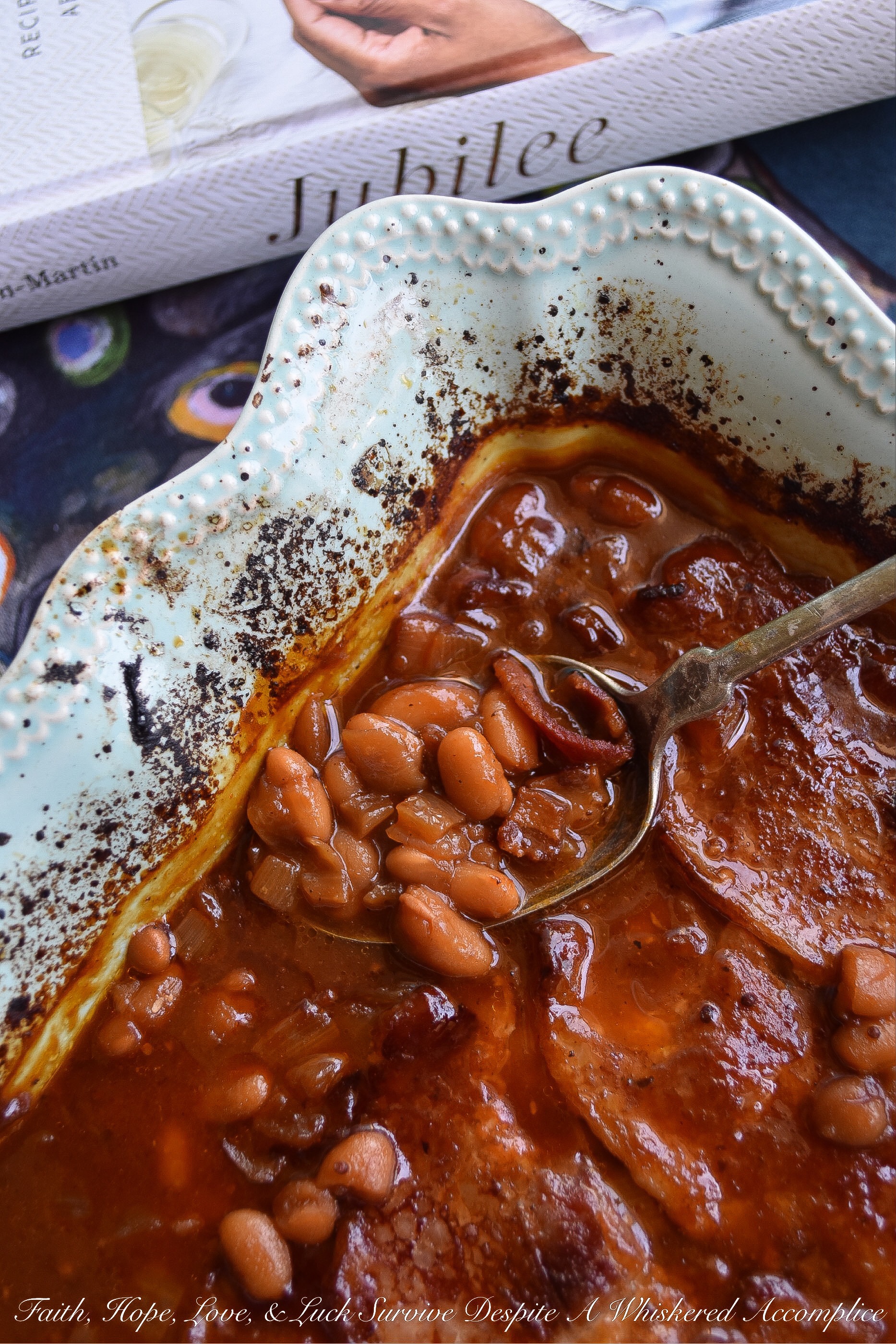 Baked Barbecued Beans with Bacon