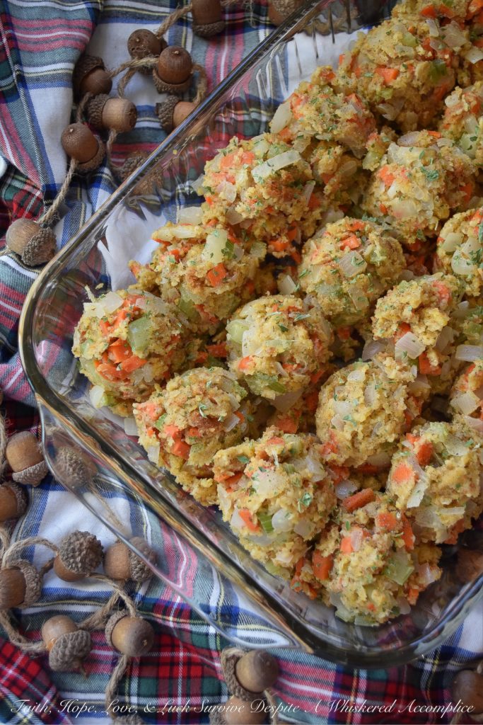 Make-Ahead Loaded Veggie Corn Bread Stuffing - Thanksgiving day is always hectic. So, why not make your holiday a little easier with this make-ahead side dish? This loaded veggie corn bread stuffing is chock-full of diced carrots, celery, and onion, with just the right amount of butter, cream, and chicken broth to make it extra flavorful and moist. And, by prepping the stuffing ahead of time, you'll have more time to relax with your family and friends on the big turkey day.