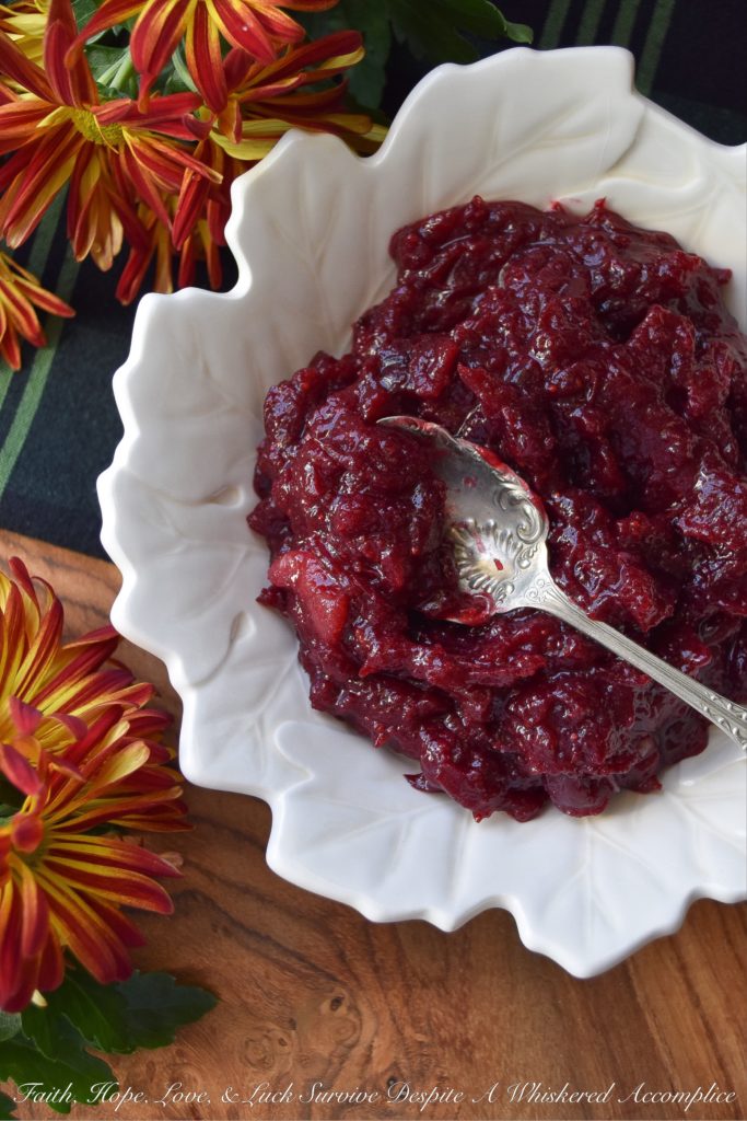 Roasted Maple Bourbon Cranberry Sauce - This roasted cranberry sauce gets its over-the-top flavor from roasting the cranberries with maple syrup, bourbon, and a touch of brown sugar. Simply stir everything together and then place the mixture in a preheated oven. In less than an hour, you'll have some of the most amazing cranberry sauce you've ever tasted. It's the perfect Thanksgiving recipe.