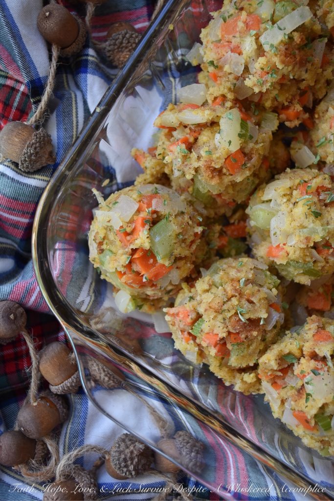 Make-Ahead Loaded Veggie Corn Bread Stuffing - Thanksgiving day is always hectic. So, why not make your holiday a little easier with this make-ahead side dish? This loaded veggie corn bread stuffing is chock-full of diced carrots, celery, and onion, with just the right amount of butter, cream, and chicken broth to make it extra flavorful and moist. And, by prepping the stuffing ahead of time, you'll have more time to relax with your family and friends on the big turkey day.