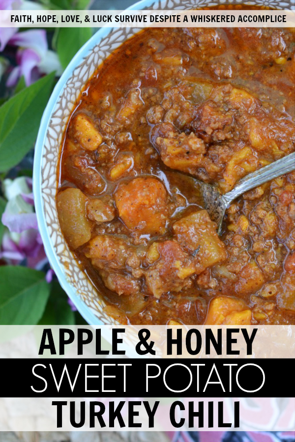 Apple & Honey Sweet Potato Turkey Chili - Are you looking for a new chili recipe that is packed with flavor and perfect for fall? Well then, this apple, honey, sweet potato, and turkey chili is just what you're looking for. It's a little bit sweet, a little bit spicy, and just right for a blustery autumn day.