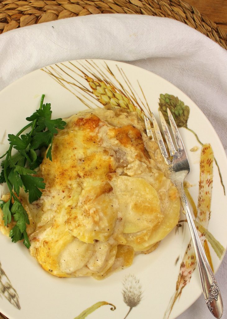 Creamy Potato and Apple Gratin - Palatable Pastime - Welcome to Friday! Friday! Friday! Favorites! Each Friday we'll be sharing our favorite recipes of the week from other fabulous food bloggers, so make sure to visit and see what tasty over-the-top dishes we're most excited about.