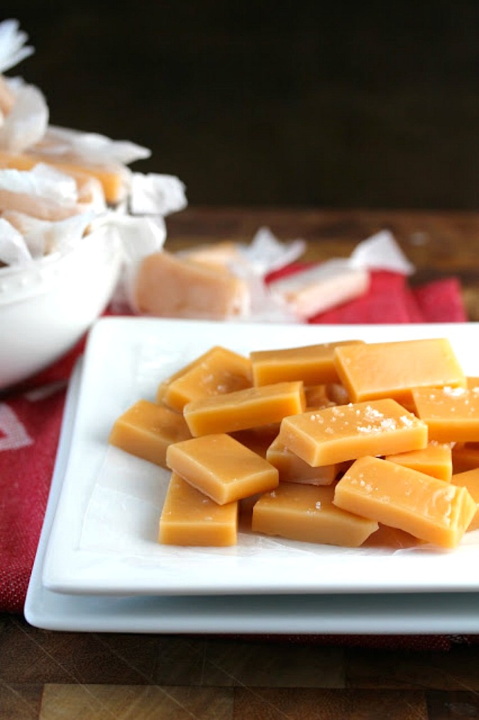 Homemade Salted Caramels - Karen's Kitchen Stories - Welcome to Friday! Friday! Friday! Favorites! Each Friday we'll be sharing our favorite recipes of the week from other fabulous food bloggers, so make sure to visit and see what tasty over-the-top dishes we're most excited about.