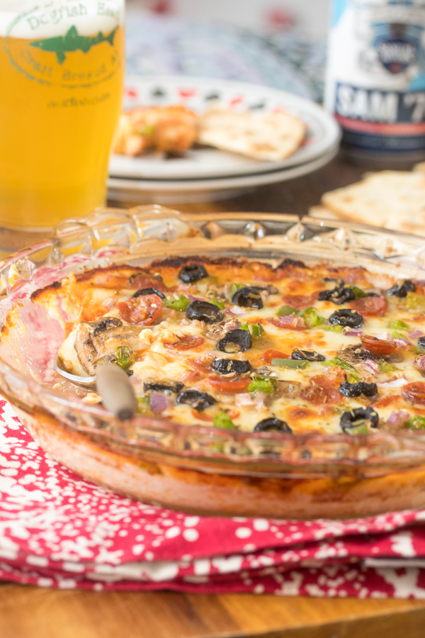 Hot Pizza Dip - Tide & Thyme - Welcome to Friday! Friday! Friday! Favorites! Each Friday we'll be sharing our favorite recipes of the week from other fabulous food bloggers, so make sure to visit and see what tasty over-the-top dishes we're most excited about.