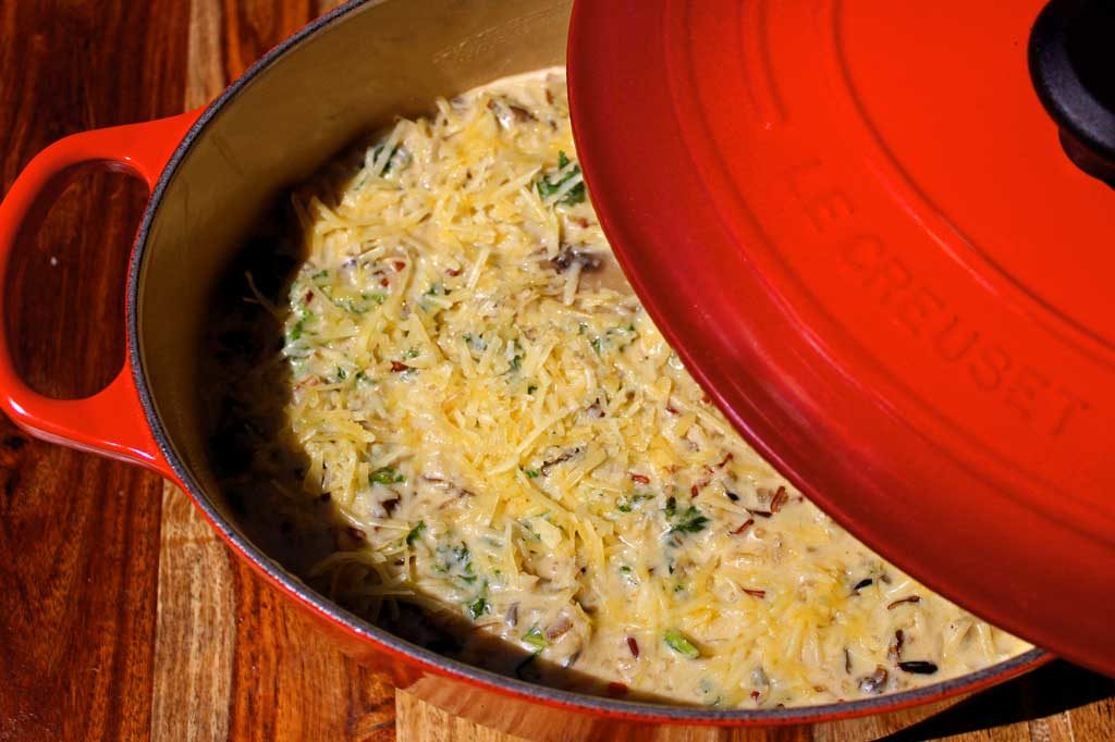 Kale Wild Rice and Mushroom Casserole - The Mountain Kitchen - Welcome to Friday! Friday! Friday! Favorites! Each Friday we'll be sharing our favorite recipes of the week from other fabulous food bloggers, so make sure to visit and see what tasty over-the-top dishes we're most excited about.