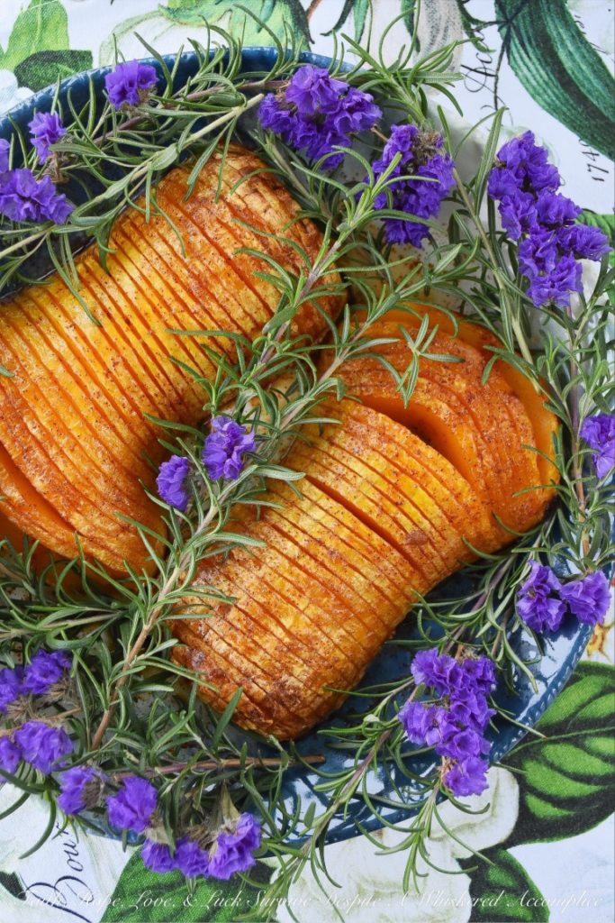 Maple Chipotle Hasselback Butternut Squash - Faith, Hope, Love, & Luck - December 2019 Recipe Round-Up - Now that the holiday season has finally arrived, it's time to celebrate with some of our favorite festive recipes. Whether you're looking for a holiday appetizer to take to your work Christmas party, a quick weeknight dinner to make before picking out a tree, or a cookie or two to leave out for Santa on Christmas Eve, we've totally got you covered.