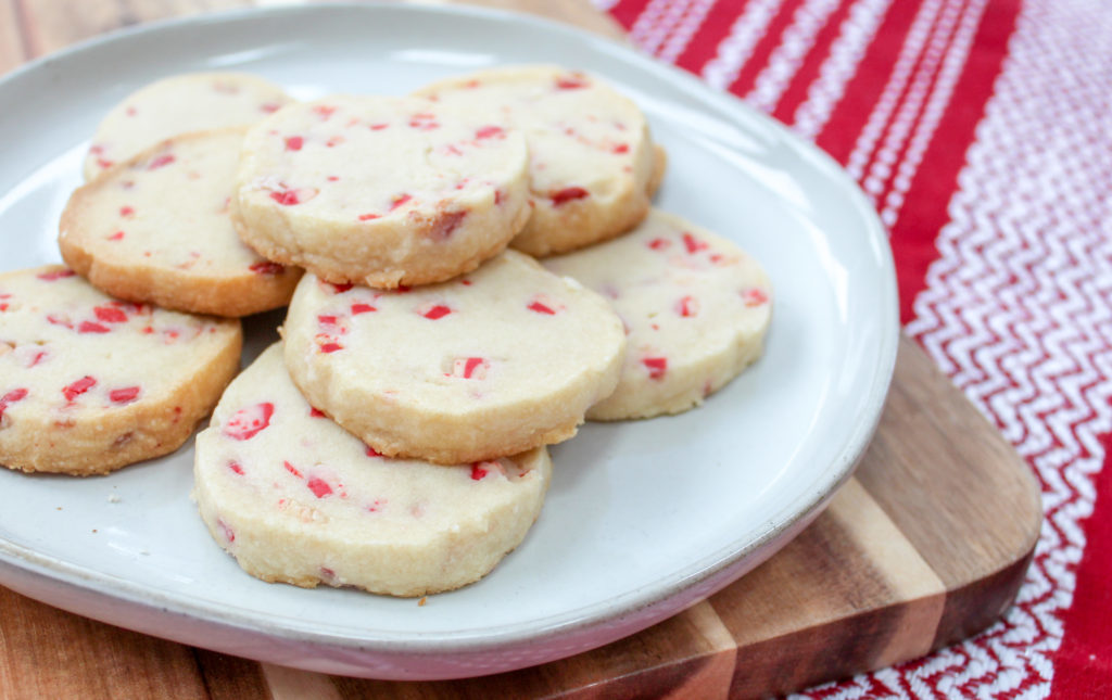 Peppermint Shortbread Cookies - Cheese Curd In Paradise - December 2019 Recipe Round-Up - Now that the holiday season has finally arrived, it's time to celebrate with some of our favorite festive recipes. Whether you're looking for a holiday appetizer to take to your work Christmas party, a quick weeknight dinner to make before picking out a tree, or a cookie or two to leave out for Santa on Christmas Eve, we've totally got you covered.